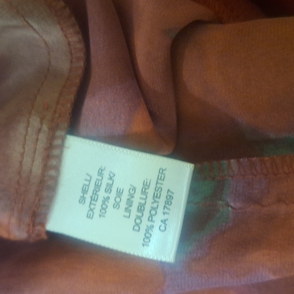 Banana Republic 100% Silk watercolour floral dress Size 6 - Picture 9 of 9